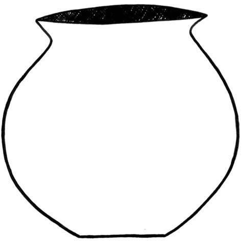 Clay Pot Outline - ClipArt Best