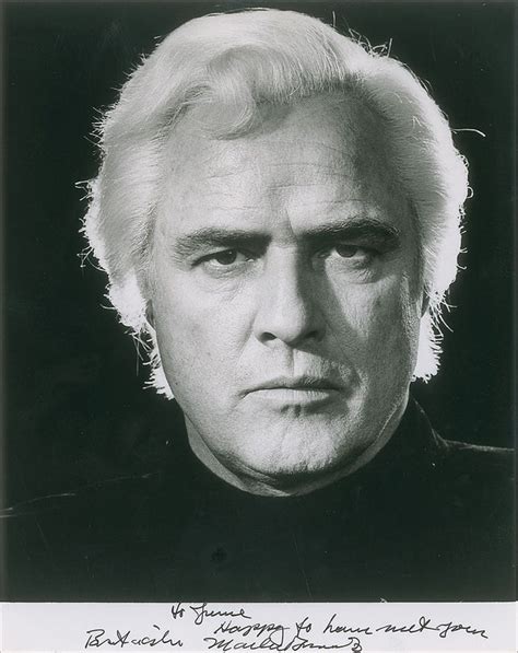 Marlon Brando signed photo as Jor-El