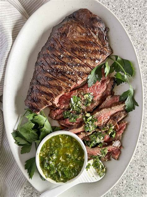 Easy Marinated Grilled Bavette Steak with Chimichurri - Big Delicious Life