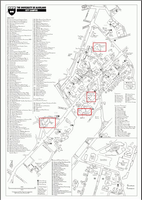 University of Auckland Campus Map - 20 Symonds St Auckland New Zealand ...