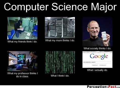 Computer Science Major... - What people think I do, what I really do ...