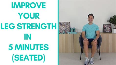 Fitter in 5 - Seated Leg Exercises For Seniors (5-Minutes) — More Life ...