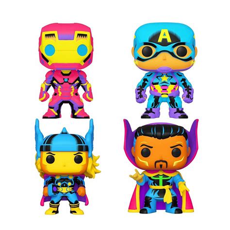 Фигурки Funko POP Complete Set of 4 - Black Light | Купить здесь