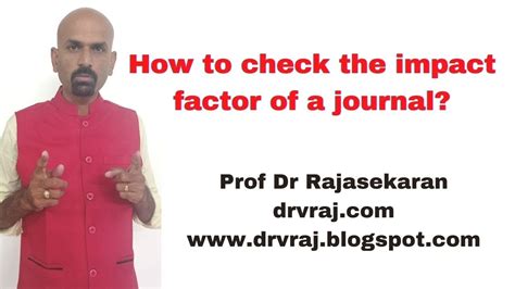 How to check the impact factor of a journal? #wos #scopus - YouTube