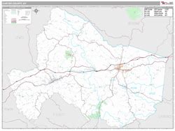 Carter County, KY Map (Premium Style)