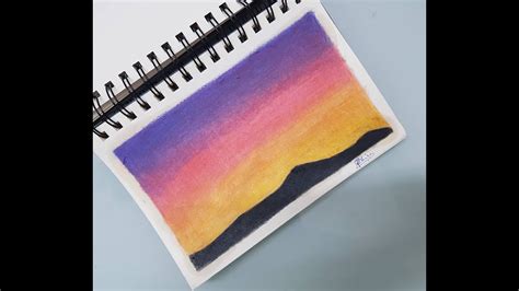 Stunning Sunset Color Pencil Drawing: See the Breathtaking Results!