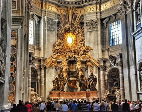 Interior of the Saint Peter Cathedral in Vatican Editorial Photography ...