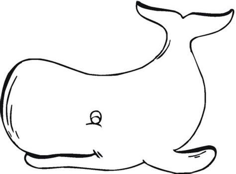 Whale Outline Coloring Page