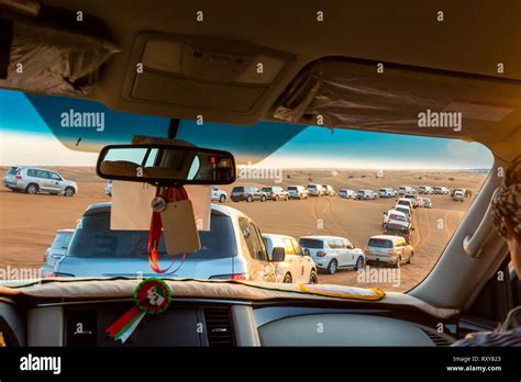 Dubai Desert Safari, also called Dune Bashing in Dubai, United Arab Emirates Stock Photo - Alamy