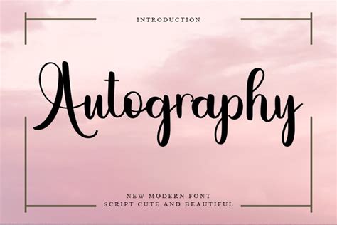 Autography - Modern Script Font