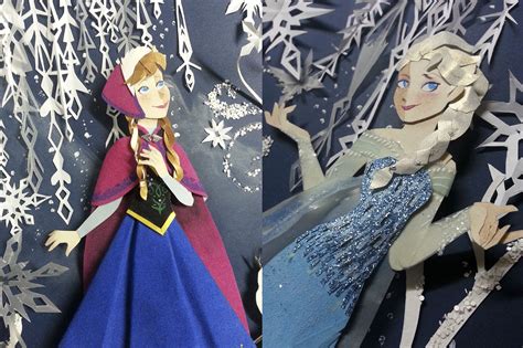 Disney Characters - Paper Cut illustration on Behance