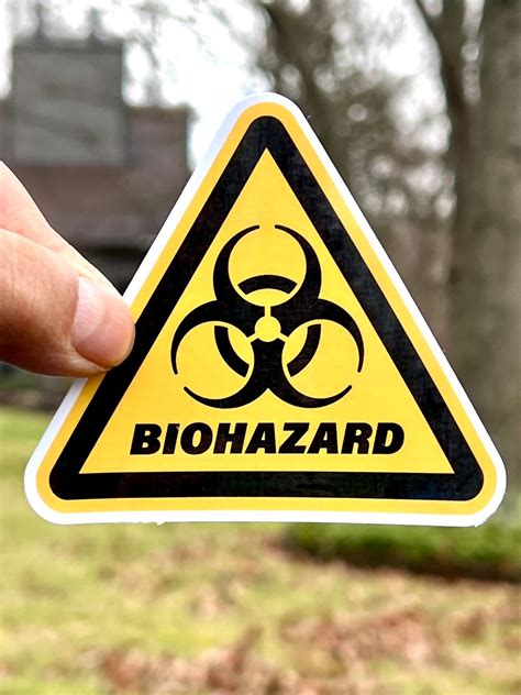 Biohazard Sticker Biohazard Warning Sticker Fun Sticker for Diaper Bags ...