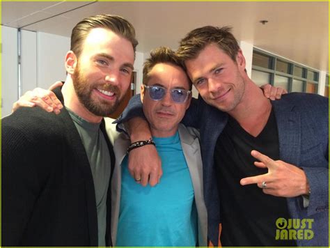 Robert Downey Jr., Chris Hemsworth & Chris Evans Are a 'Whole Lotta ...