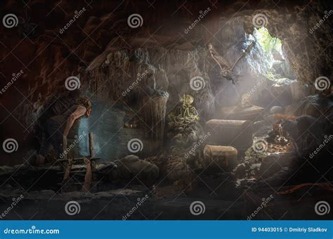 Treasure cave stock illustration. Illustration of mystery - 94403015