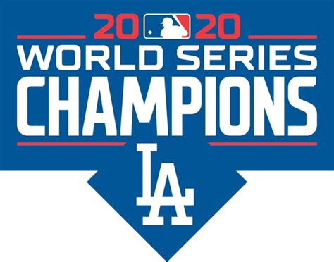 Dodgers World Series Champions 2020 Vector Logo | Etsy