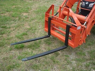 42" 2,200 Pound Pallet Forks Attachment Fits Kubota Kioti Tractor Quick Attach | eBay | Tractors ...