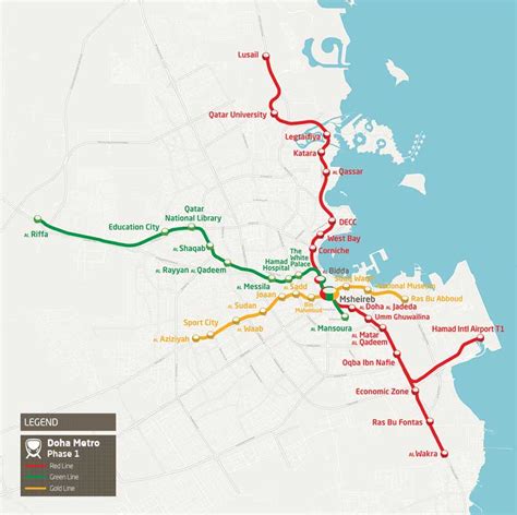 Qatar Metro Map 2030