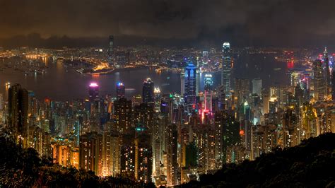 Wallpaper #7: Abril 2015 - Hong Kong at Night - Viver de Dividendos