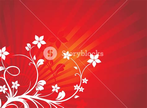 Floral Background Red Vector Wallpaper Royalty-Free Stock Image ...