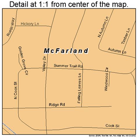 McFarland Wisconsin Street Map 5546850