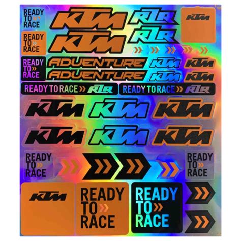 Custom KTM Reflective Sticker Sheet | Shop Today. Get it Tomorrow ...