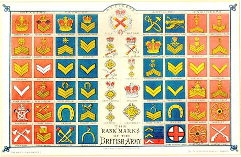 Late Victorian-era Rank Insignia chart ... - British Militaria Forums