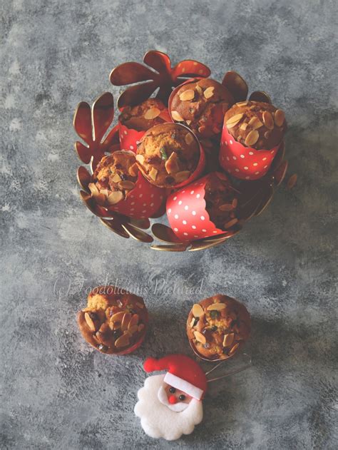 Candied fruit muffins – Foodolicious Pictured