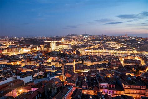 Aerial view of Buildings at Night · Free Stock Photo