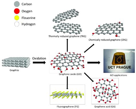 Scheme of preparation and utilization of GO (colors of atoms:... | Download Scientific Diagram