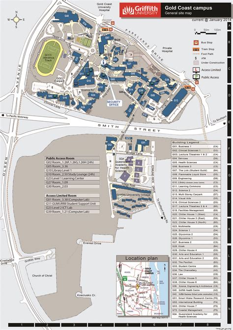 Griffith Uni Gold Coast Map - Map With Cities