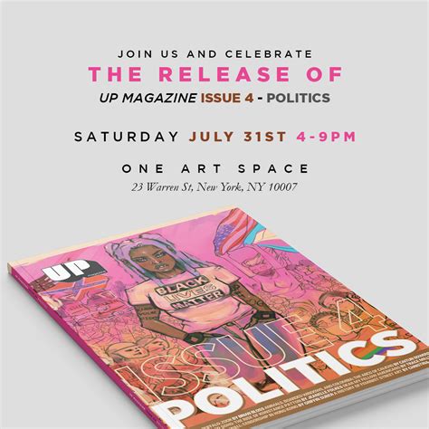 UP MAGAZINE ISSUE 4 RELEASE PARTY | July 31st, 2021 - One Art Space