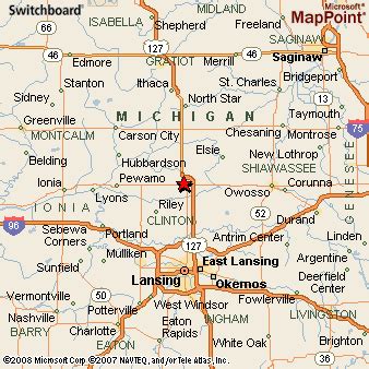 Where is St Johns, Michigan? see area map & more