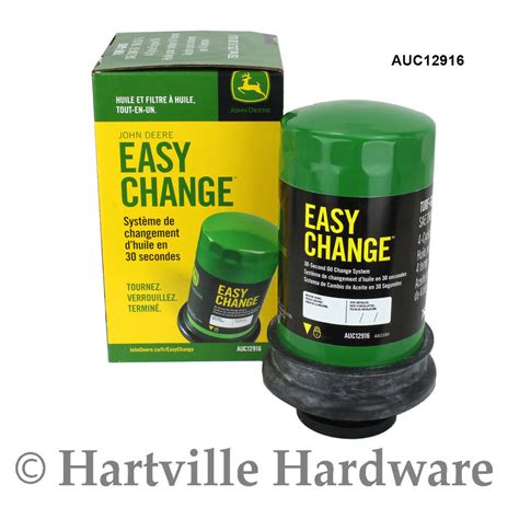 John Deere Original Equipment Easy Change Oil & Filter #AUC12916 ...