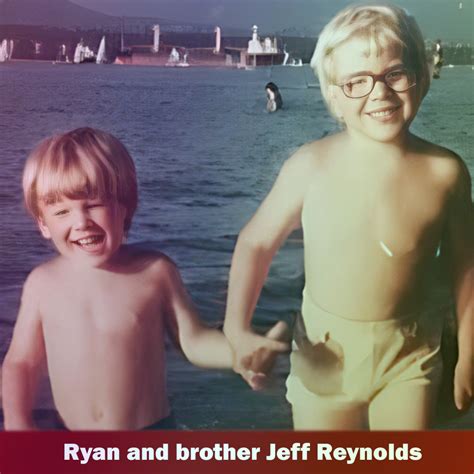 Ryan Reynolds with his brother Jeff in childhood | Celebrities InfoSeeMedia