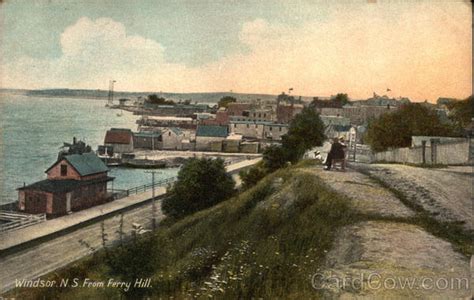 Windsor from Ferry Hill Nova Scotia Canada Postcard