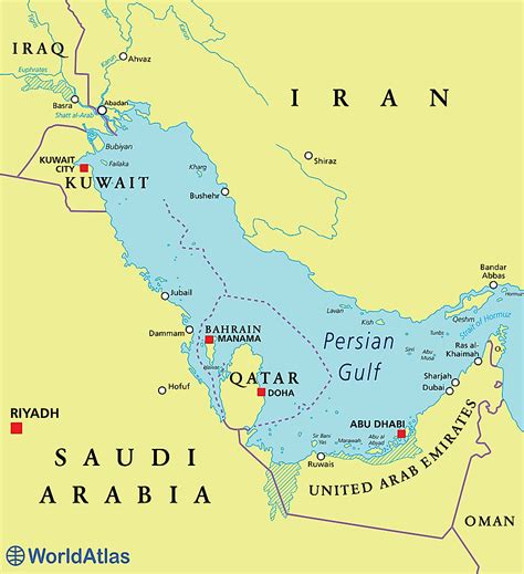 Persian Gulf - WorldAtlas