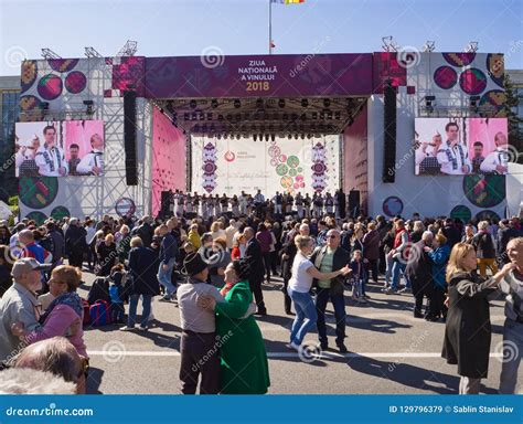 Moldova. Chisinau. October 6, 2018. Moldova`s National Wine Festival with Music and Moldovan ...