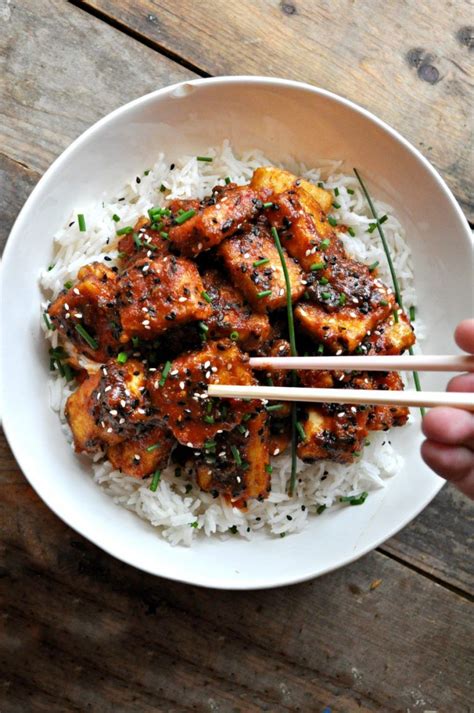 Vegan Crispy Korean BBQ Tofu - Rabbit and Wolves Tofu Recipes, Asian ...