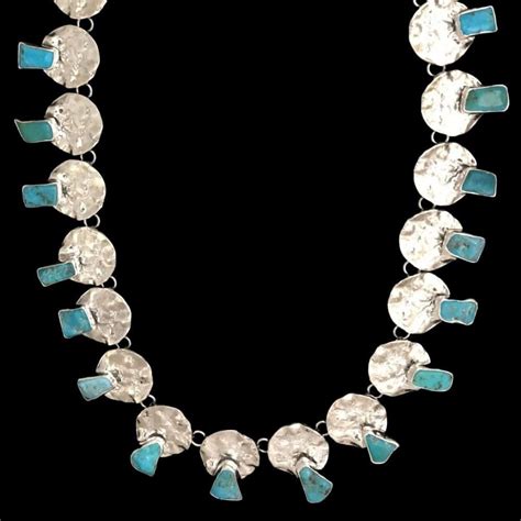 Arizona Turquoise Tostada Necklace : Elysium Inc