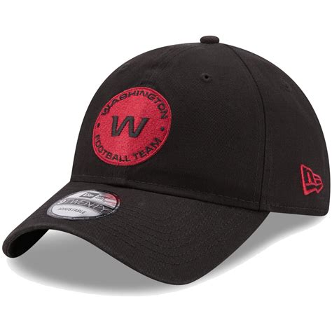 Men's New Era Black Washington Football Team Team Core Classic 9TWENTY Adjustable Hat