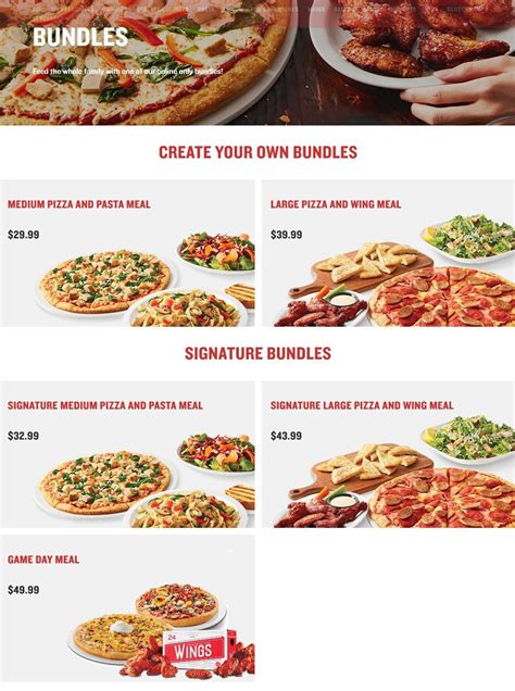 Boston Pizza Menu Prices