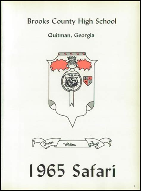 Explore 1965 Brooks County High School Yearbook, Quitman GA - Classmates