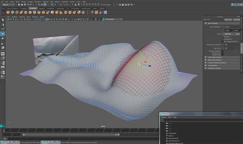 animatedcreativeandreamcswan: Maya sculpt tool: sculpting a landscape