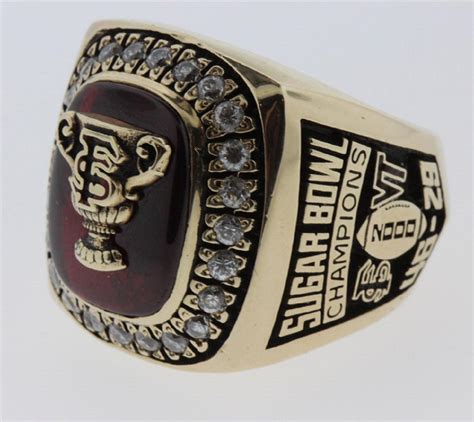 Lot - USA 'Sugar Bowl Champions 2000/46 - 29' Ring in 10ct Gold with a ...