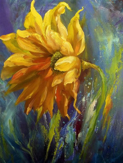 Sunflower Paintingsunflower Printsunflower Wall - Etsy | Sunflower art ...