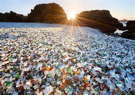 Sparkling Glass Beach of California