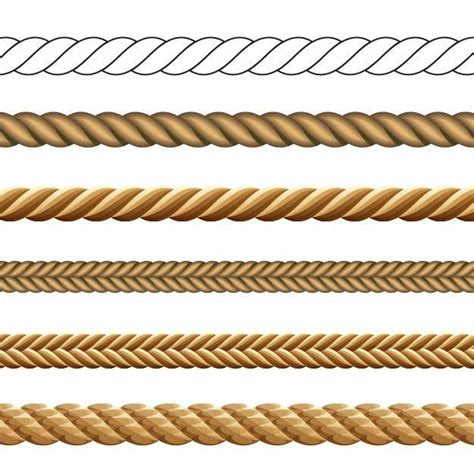 Abstract Rope Pack Vector Download | Rope design, Digital borders ...