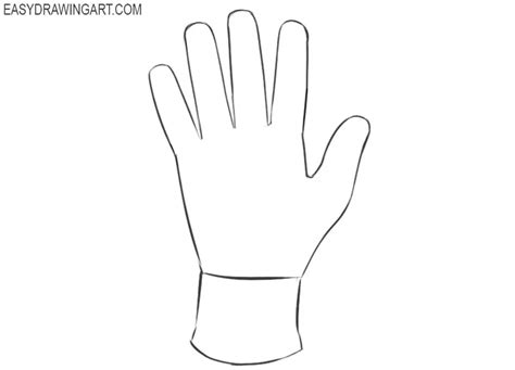 How to Draw a Glove - Easy Drawing Art