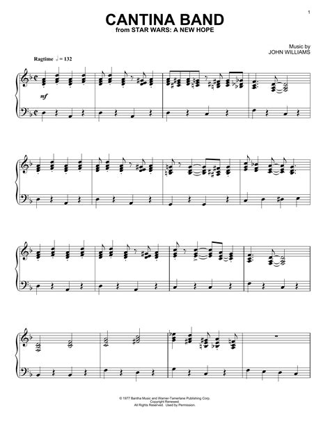 Cantina Band Sheet Music