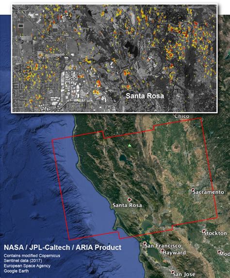 Nasa Damage Map Aids California Wildfire Response | Nasa - Map Of ...